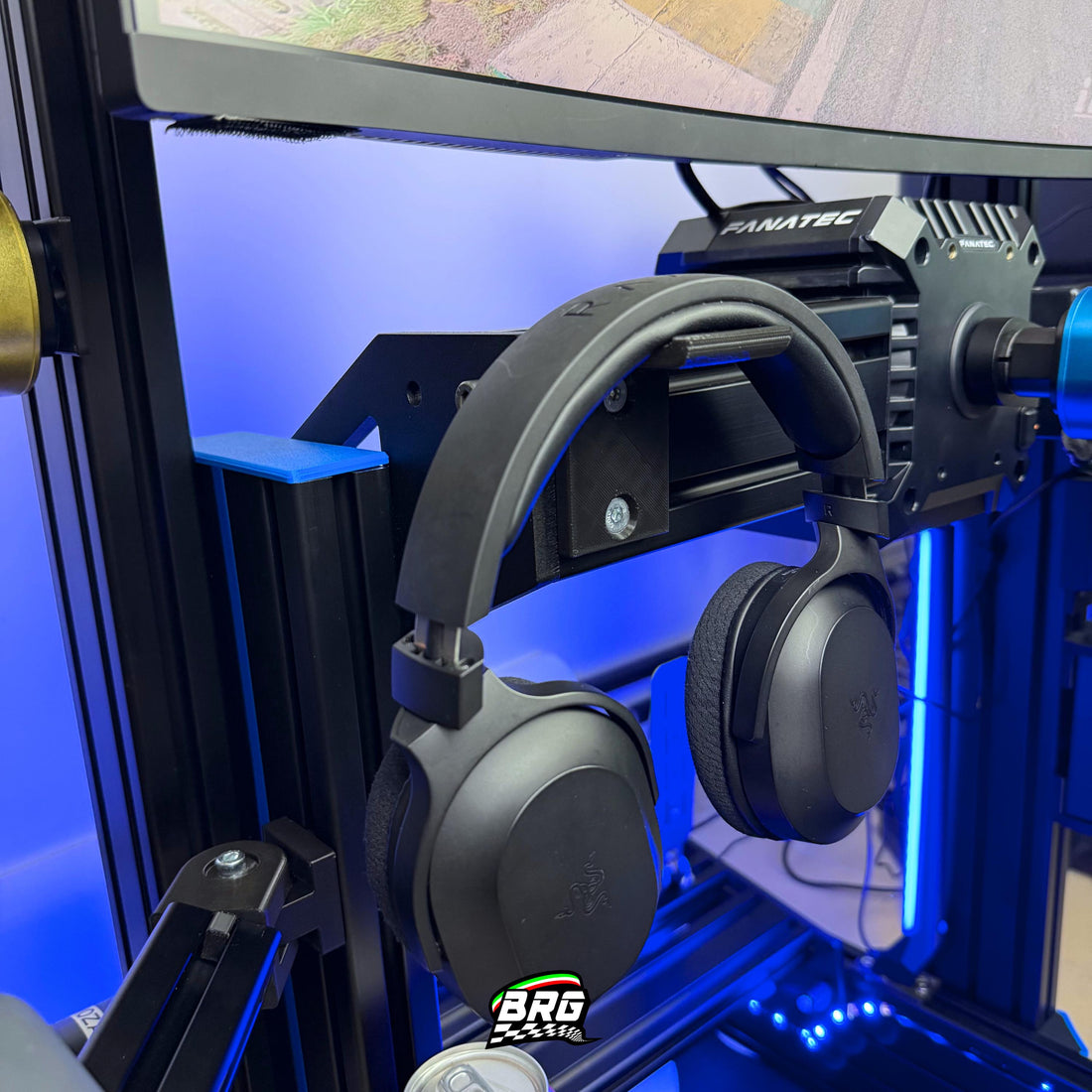 Headphone Holder Aluminum Profile - Black Finish