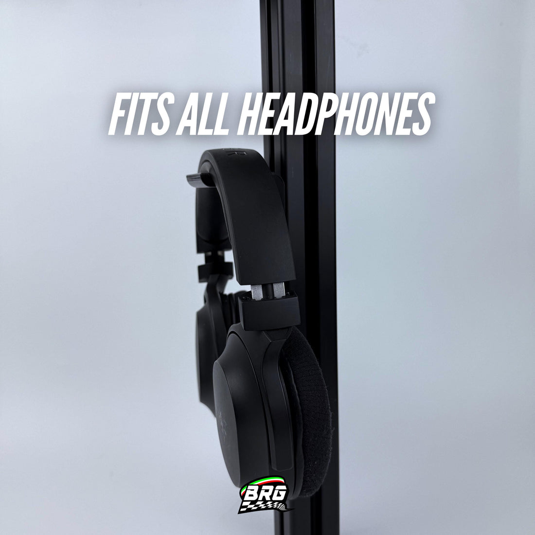 Headphone Holder Aluminum Profile - Black Finish