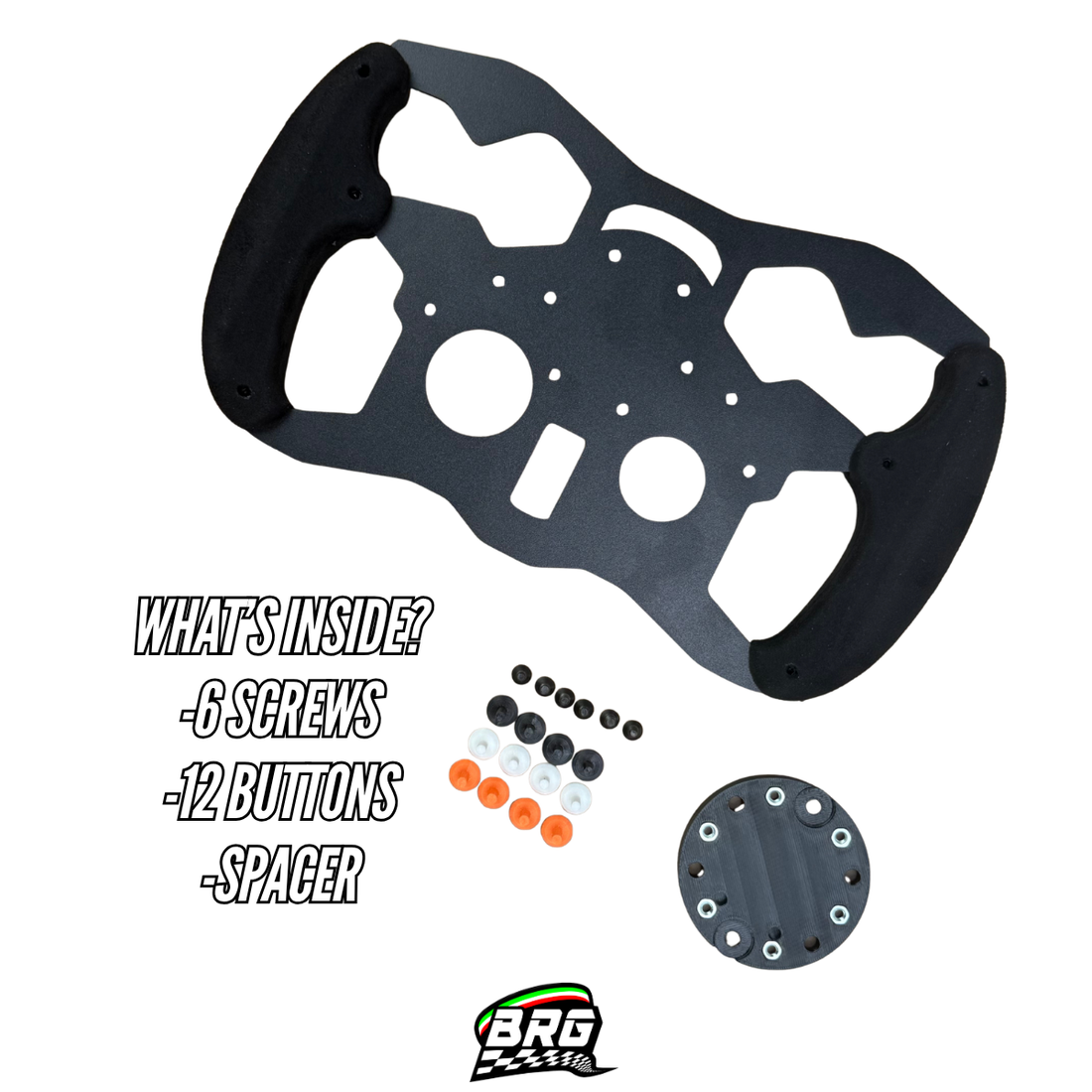 Logitech G29 / G923 PlayStation Aluminum Open Wheel Mod - Alcantara Grips – 3mm Plate – 28cm