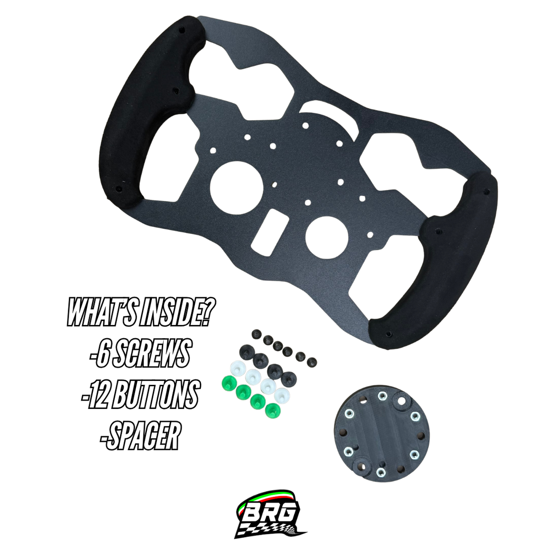 Logitech G29 / G923 PlayStation Aluminum Open Wheel Mod - Alcantara Grips – 3mm Plate – 28cm