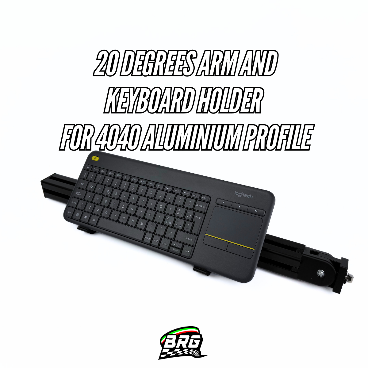 40x40 20 Degrees Adjustable Arm and Keyboard Holder – Complete Package