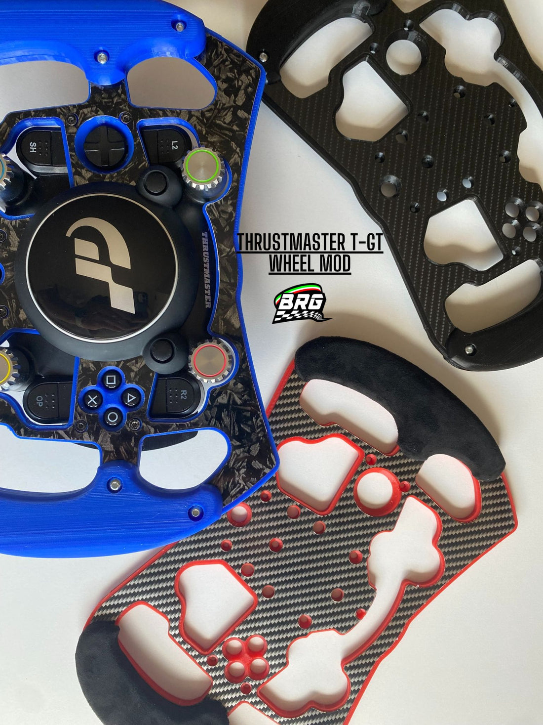 Open Wheel Mod for Thrustmaster T-GT. With Alcantara & 10+colors