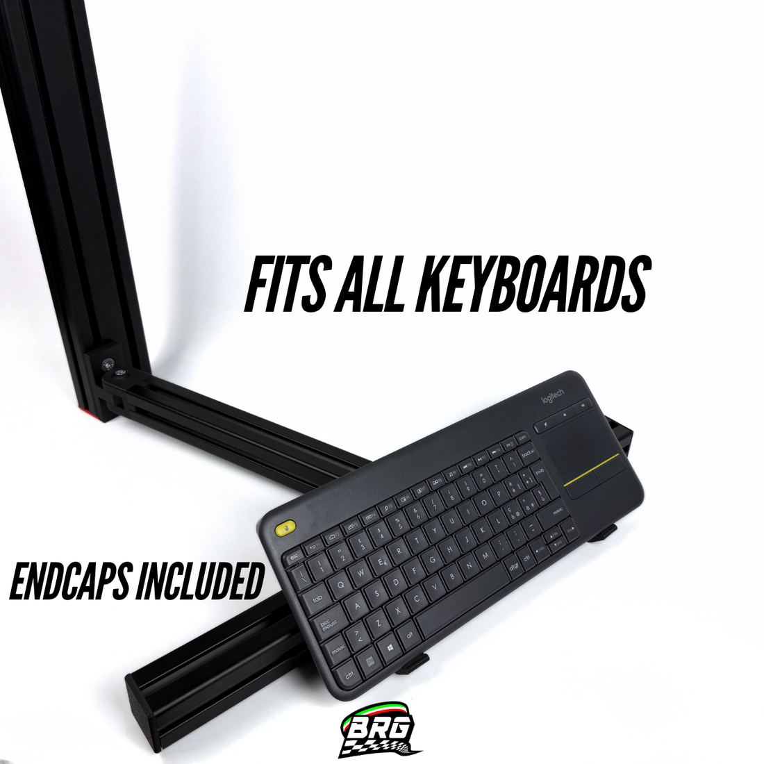 40x40 Aluminium Profile Dual Arm Keyboard Holder – Pro Version
