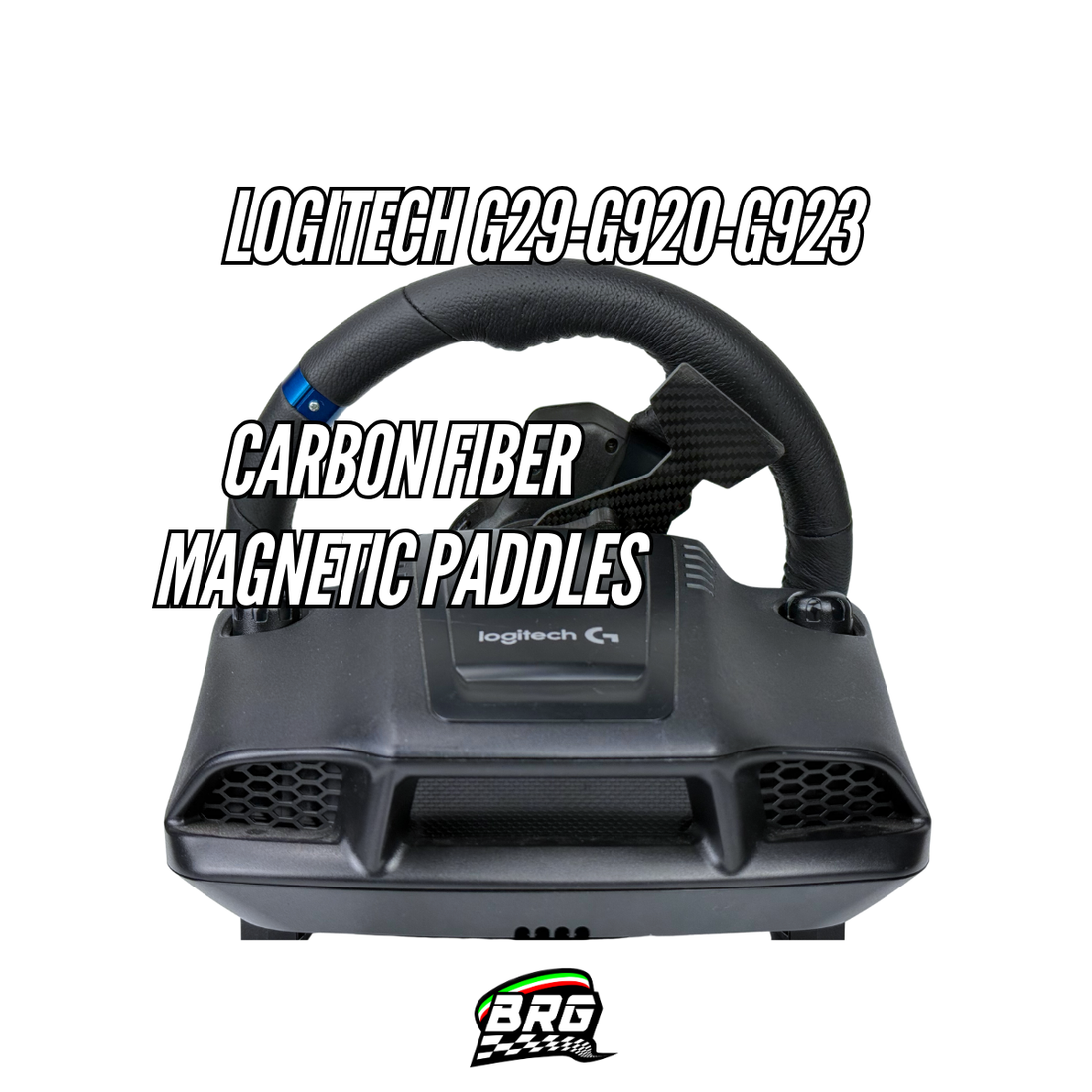 Logitech G29/G920/G923 Carbon Fiber Paddles – Magnetic Option – Left and Right