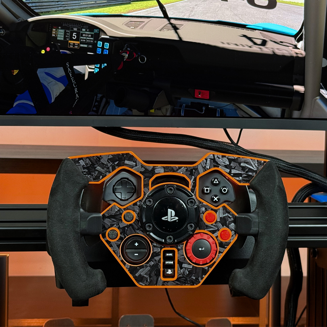 F1 Open Wheel Mod V2 for Logitech G29/G923 PlayStation Black Version
