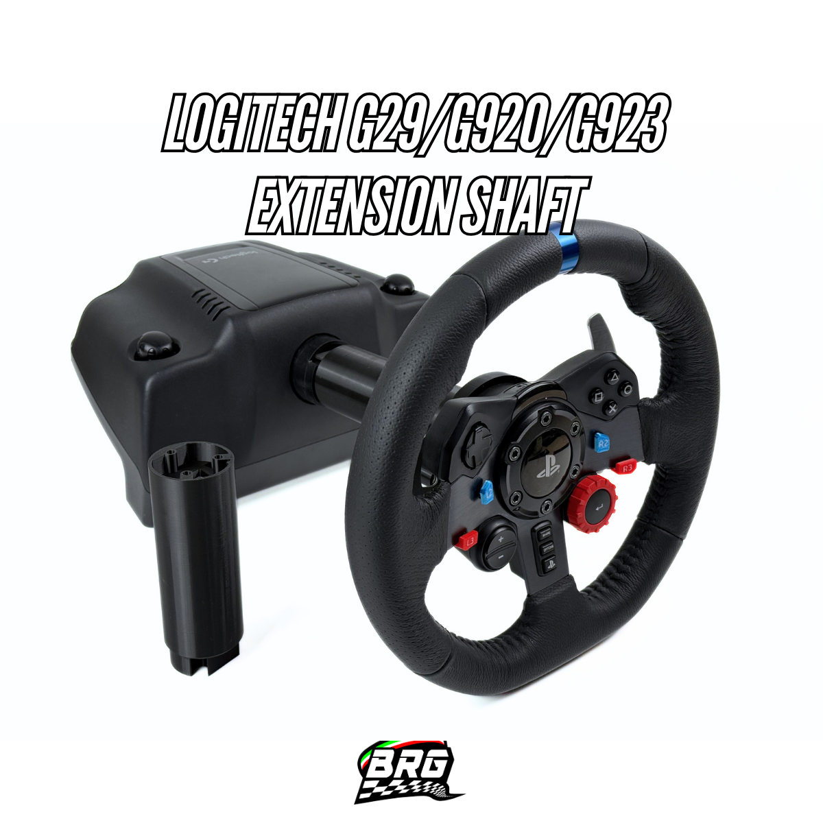 Logitech G29/G920/G923 Steering Base Extension Shaft - 40 to 160mm (1.57" to 6.30")