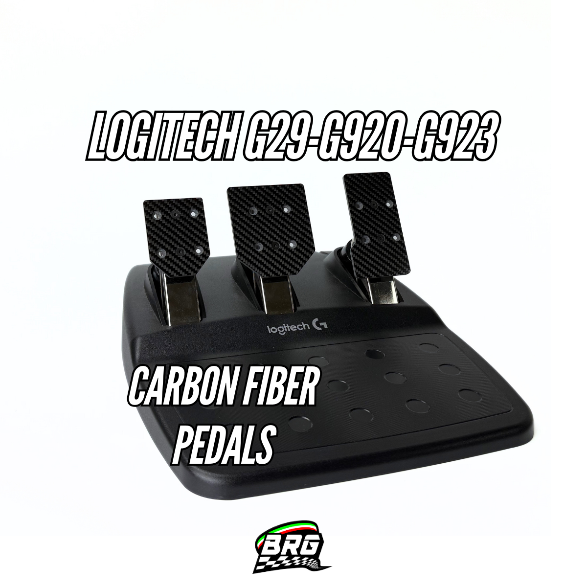 Logitech G29/G920/G923/G27/G25 Carbon Fiber Pedals – Multiple Configurations