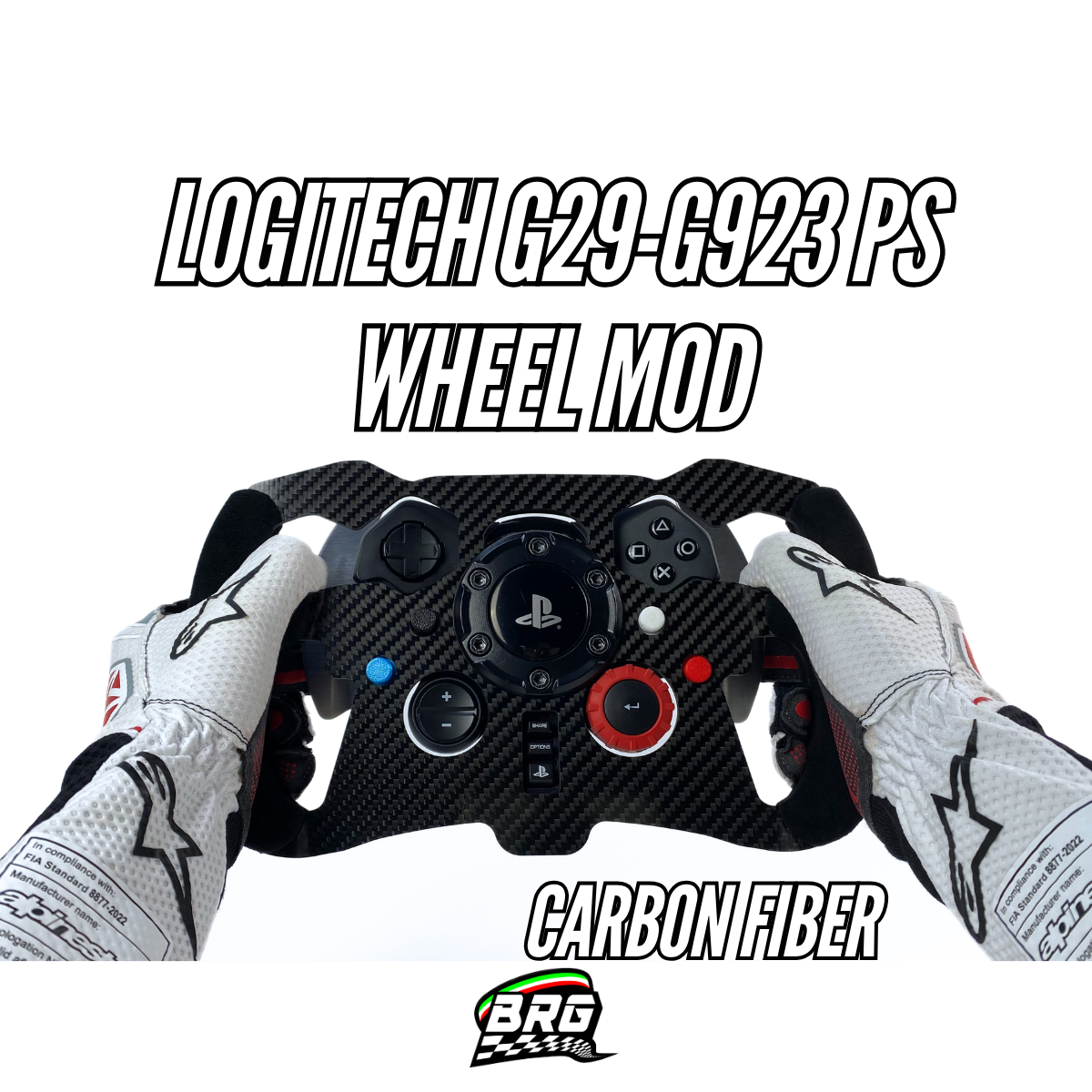 Logitech G29/G923 Carbon Fiber F1 Open Wheel Mod