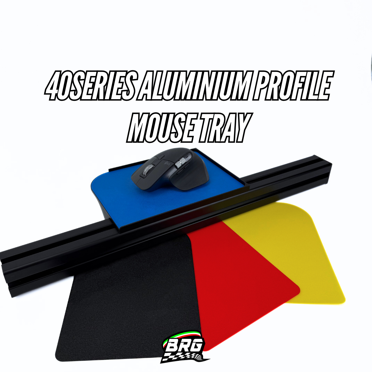 Mouse Tray – 40x40 Aluminum Profile Compatible with Custom Color Top Plate