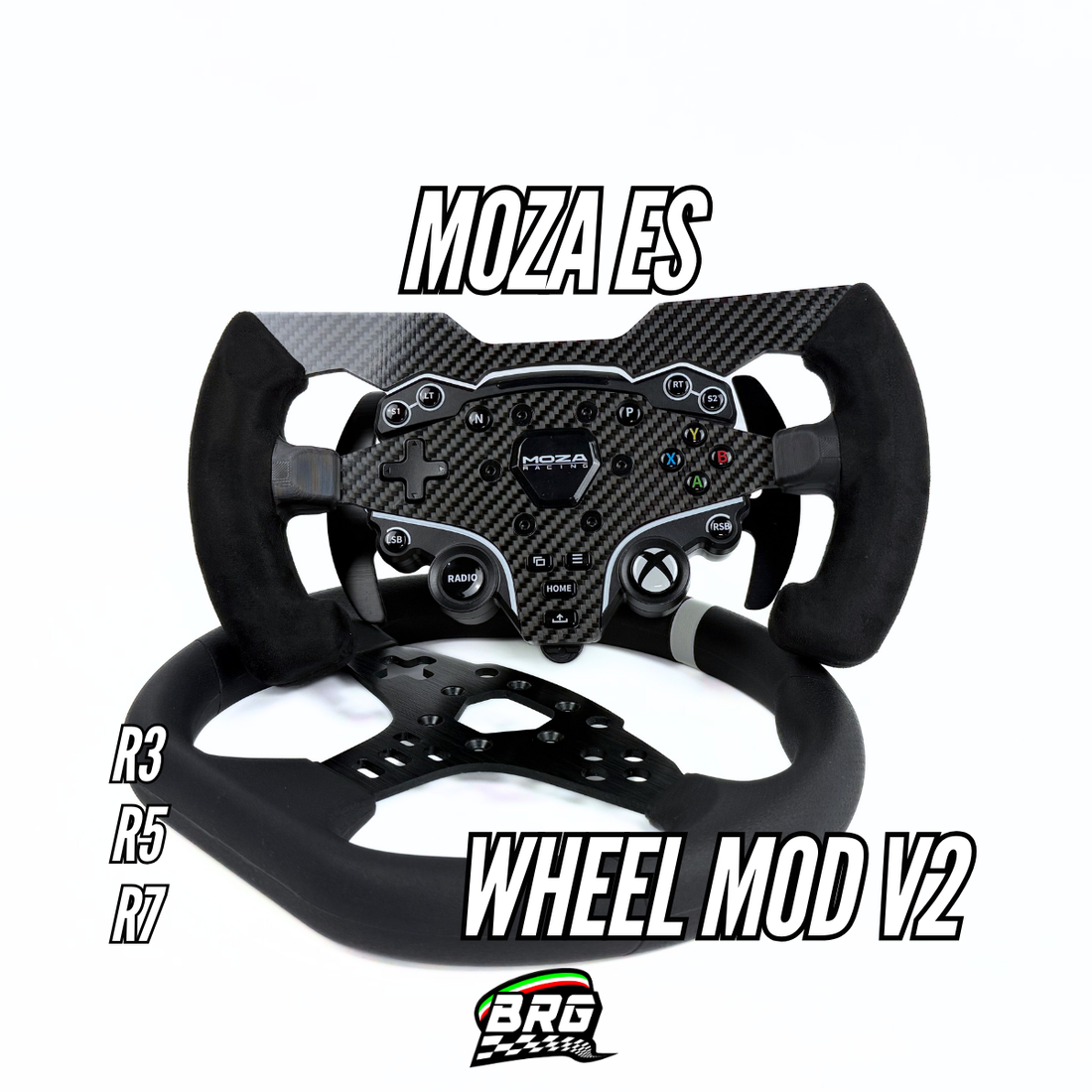 Moza ES Wheel Mod V2 – for ES Wheel Hub - R3-R5 Bundle