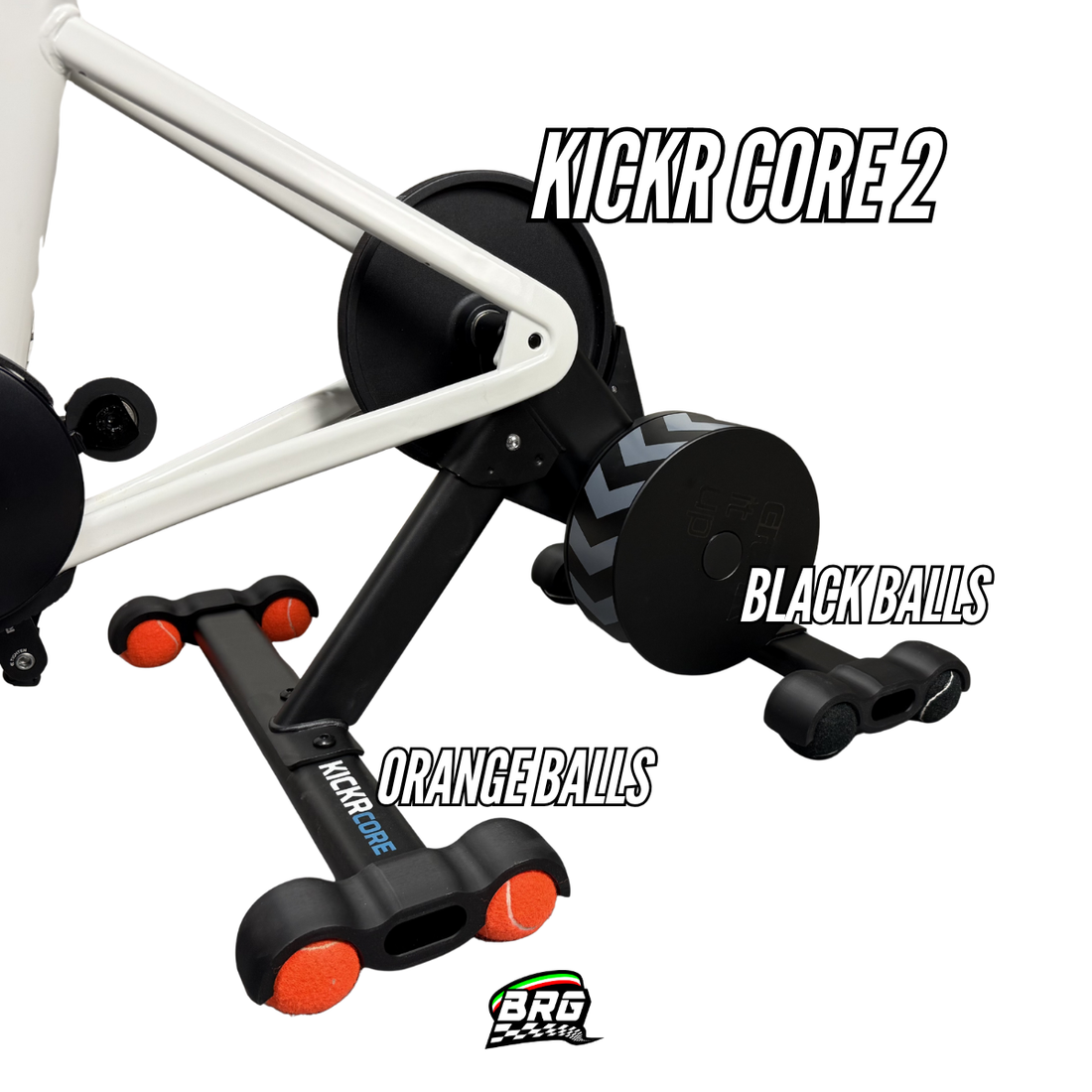Zwift Ride and Kickr Core 1 and 2 Compatible Rocker Feet / Tennis Ball Mod