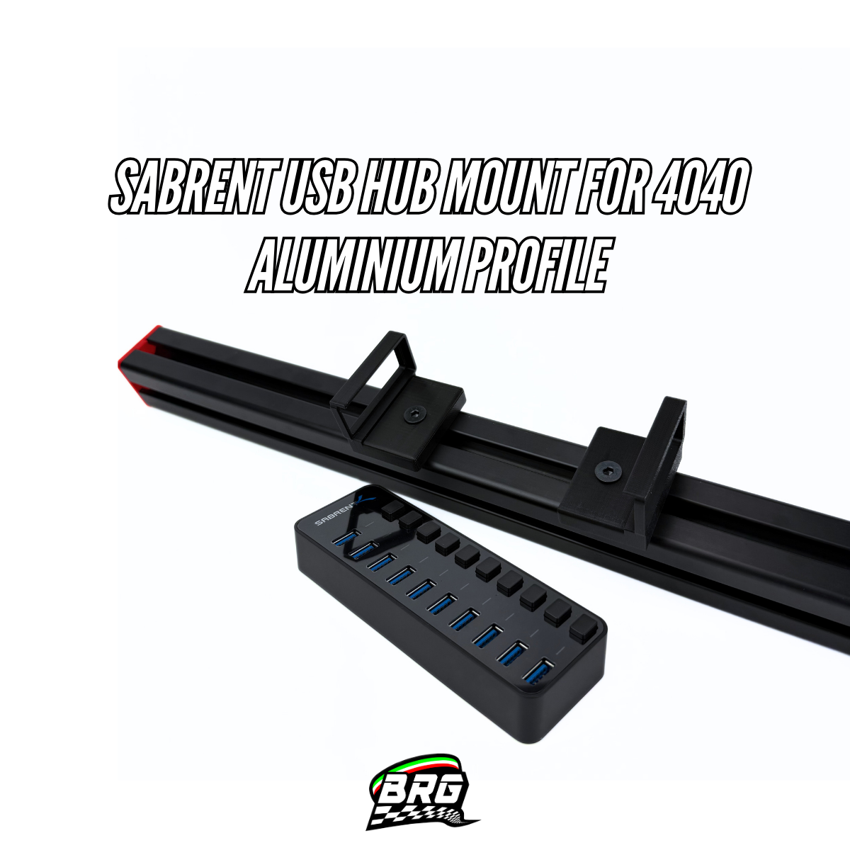 Sabrent USB Hub Mount for 40x40 Aluminum Profile