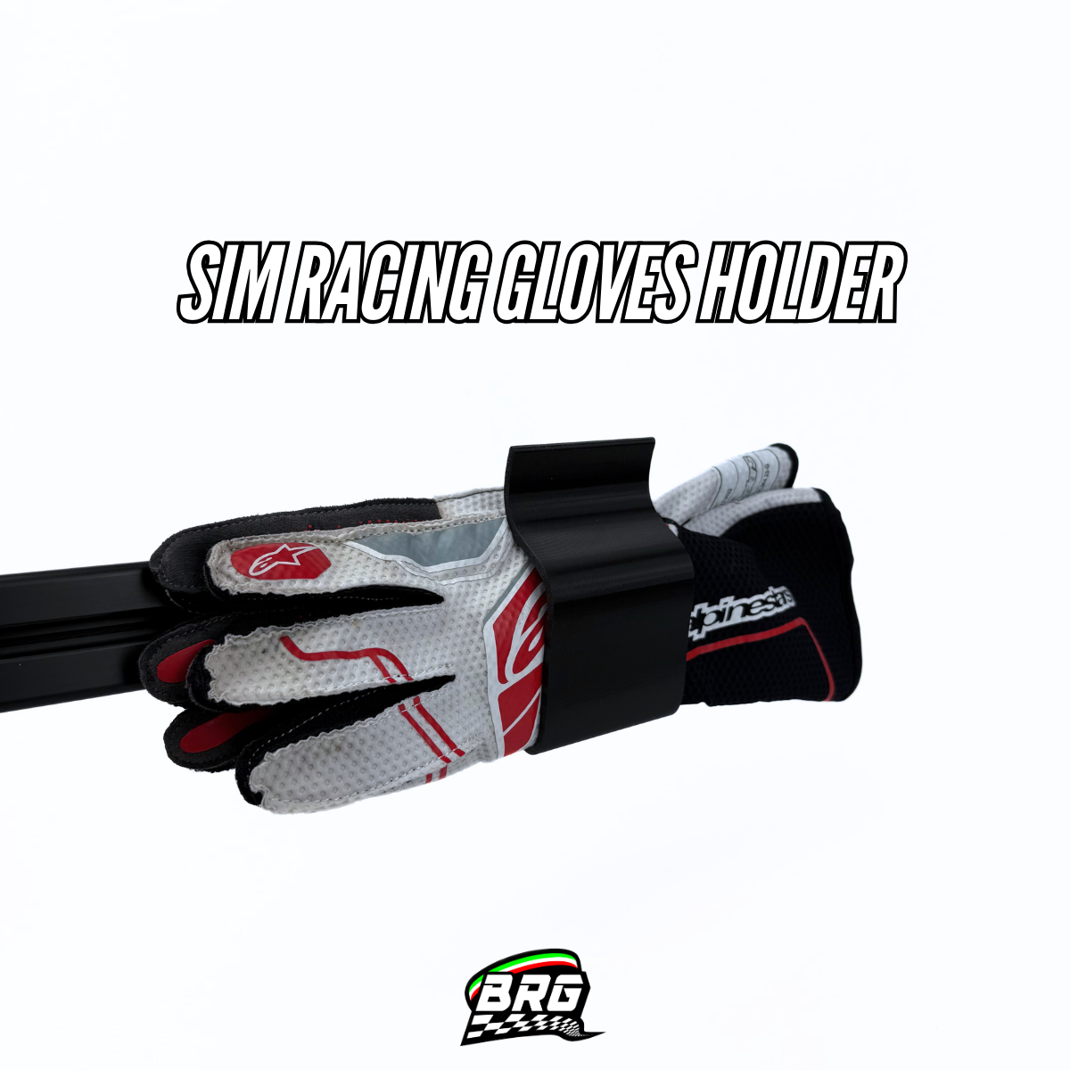 Sim Racing Gloves Holder – Black Version