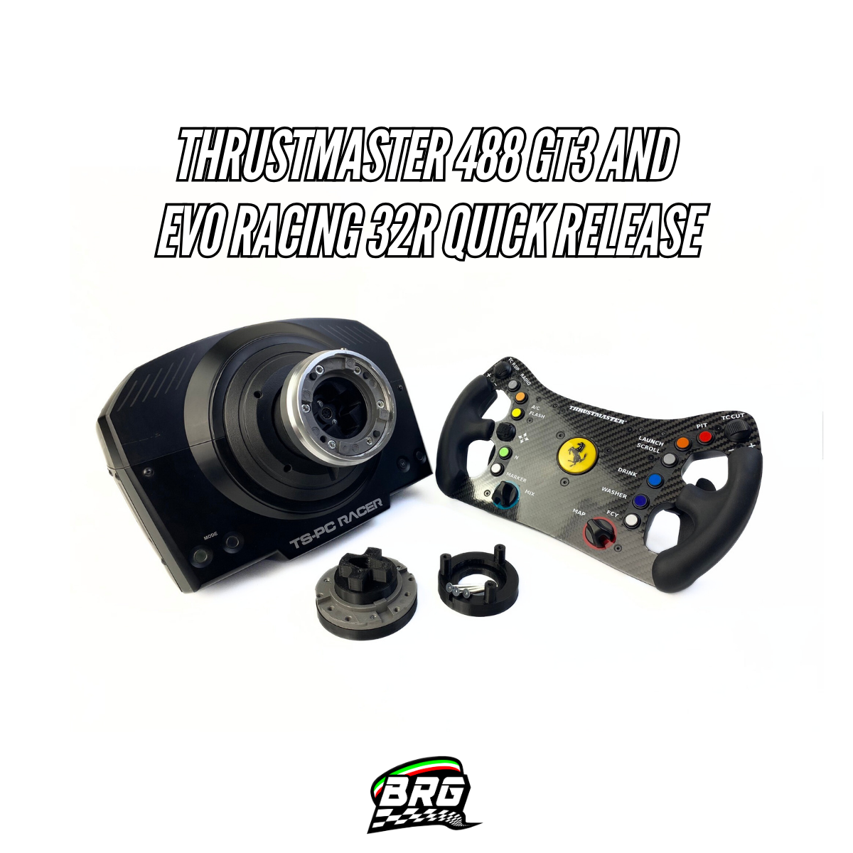 Thrustmaster 488 GT3 and Evo Racing 32R Quick Release