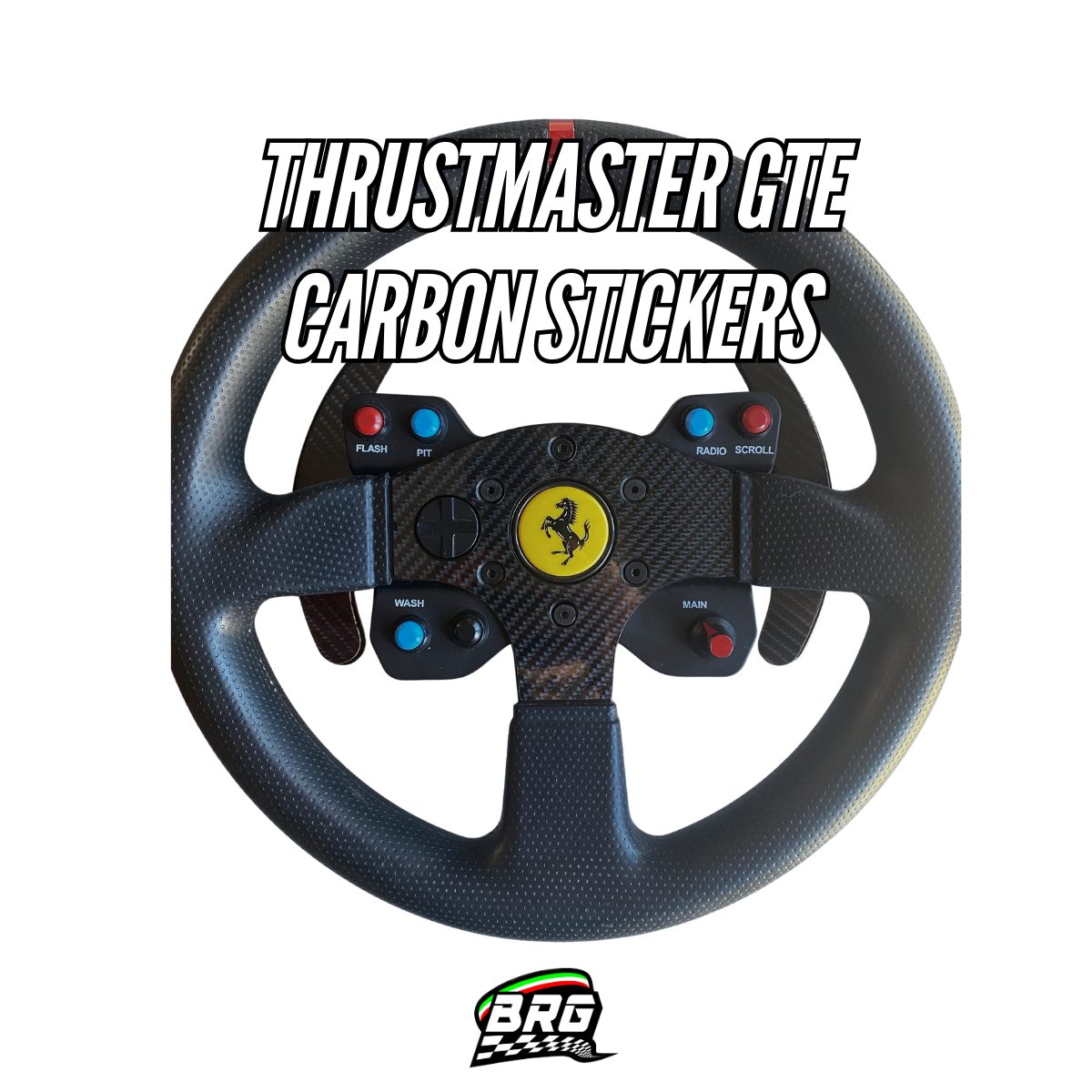 Thrustmaster GTE/599 Alcantara Carbon Effect for Wheel and Paddles(x4 kit)
