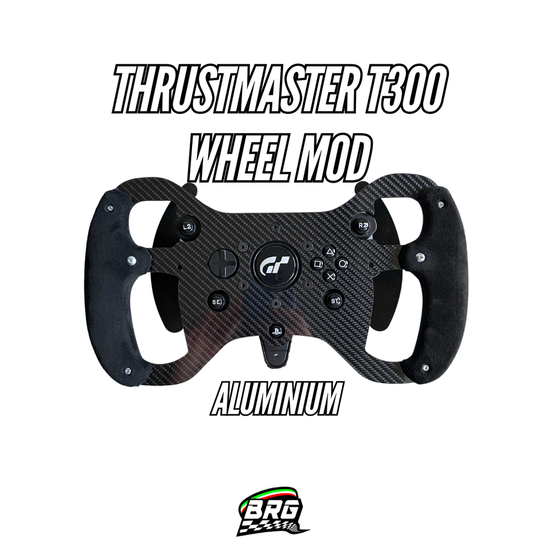 Aluminium and Alcantara F1 Open Wheel Mod for Thrustmaster T300 RS/RS GT