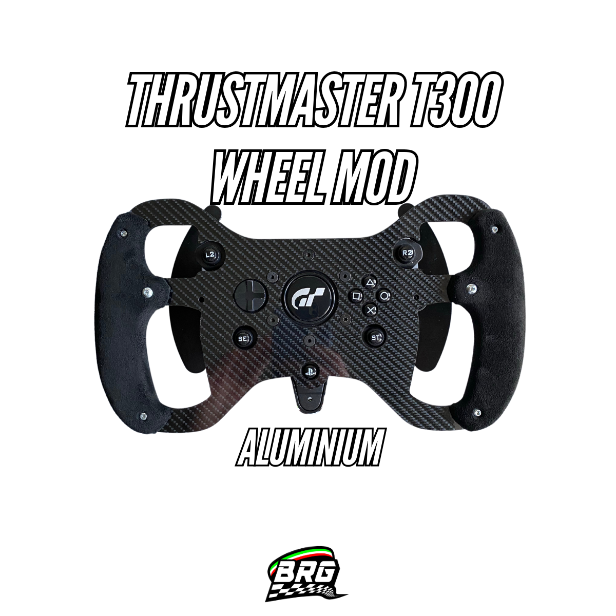 Aluminium and Alcantara F1 Open Wheel Mod for Thrustmaster T300 RS/RS GT