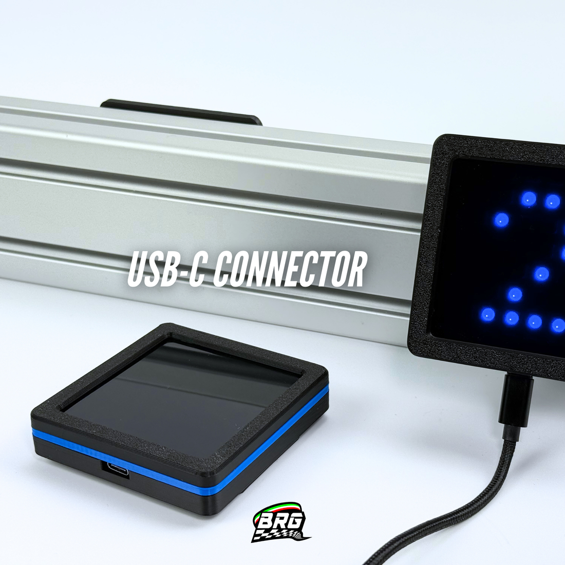 BRG Simracing V2 LED Flag Indicator, 64 LED, Plug and Play