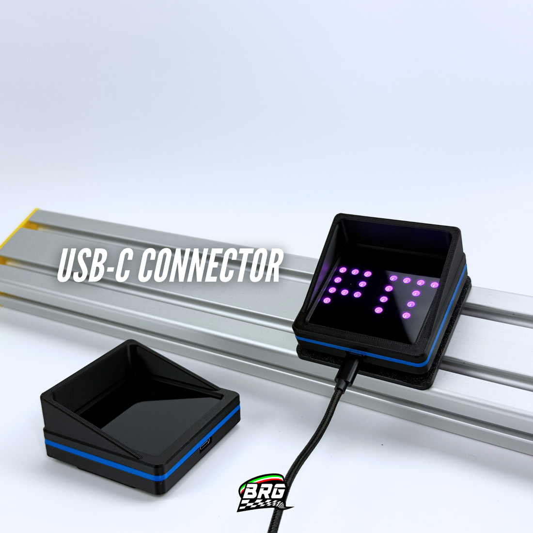 BRG Simracing V3 LED Flag Indicator, 64 LED, Plug and Play