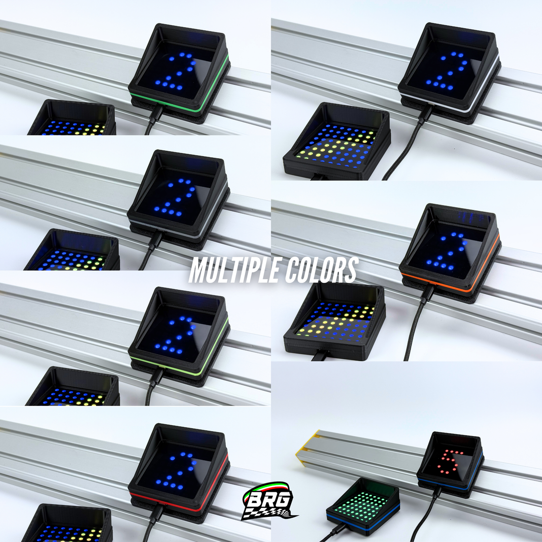 BRG Simracing V3 LED Flag Indicator, 64 LED, Plug and Play