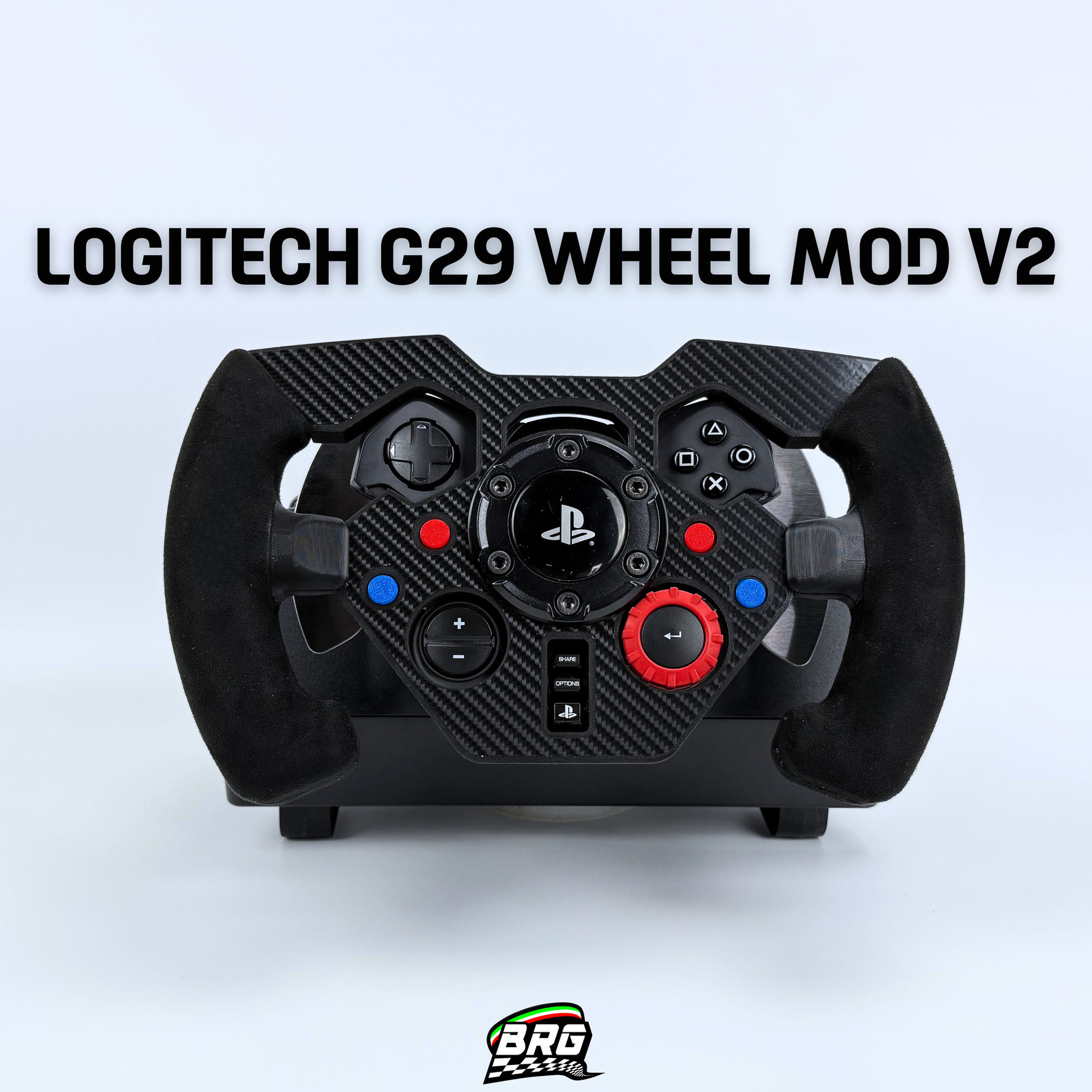 F1 Open Wheel Mod V2 for Logitech G29/G923 PlayStation Black Version