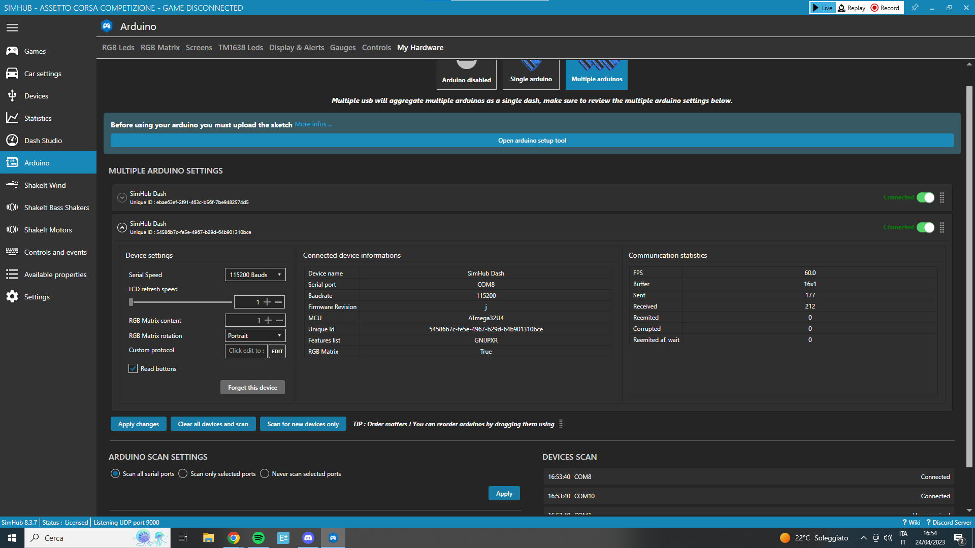 Select Multiple Arduino