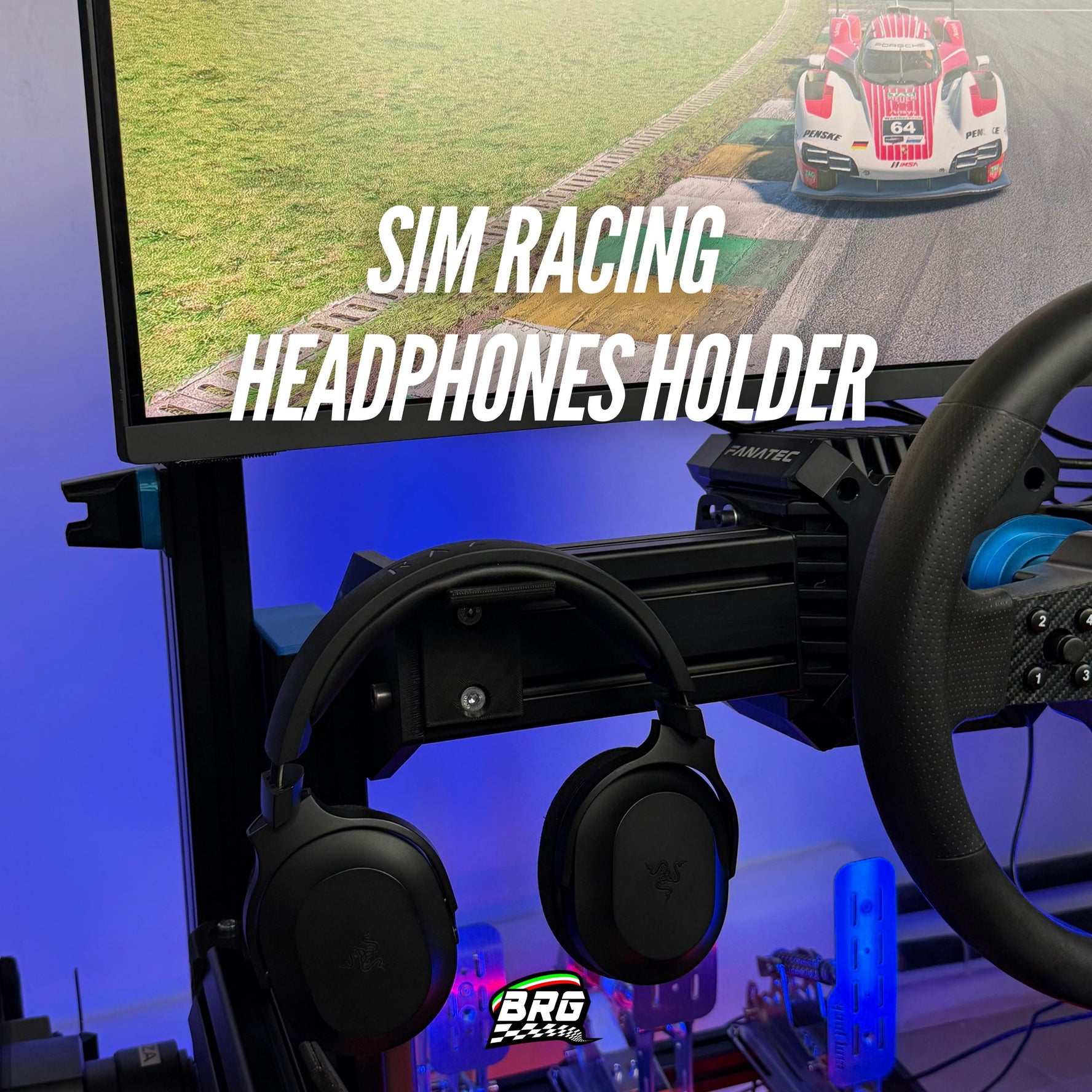 Headphone Holder Aluminum Profile - Black Finish