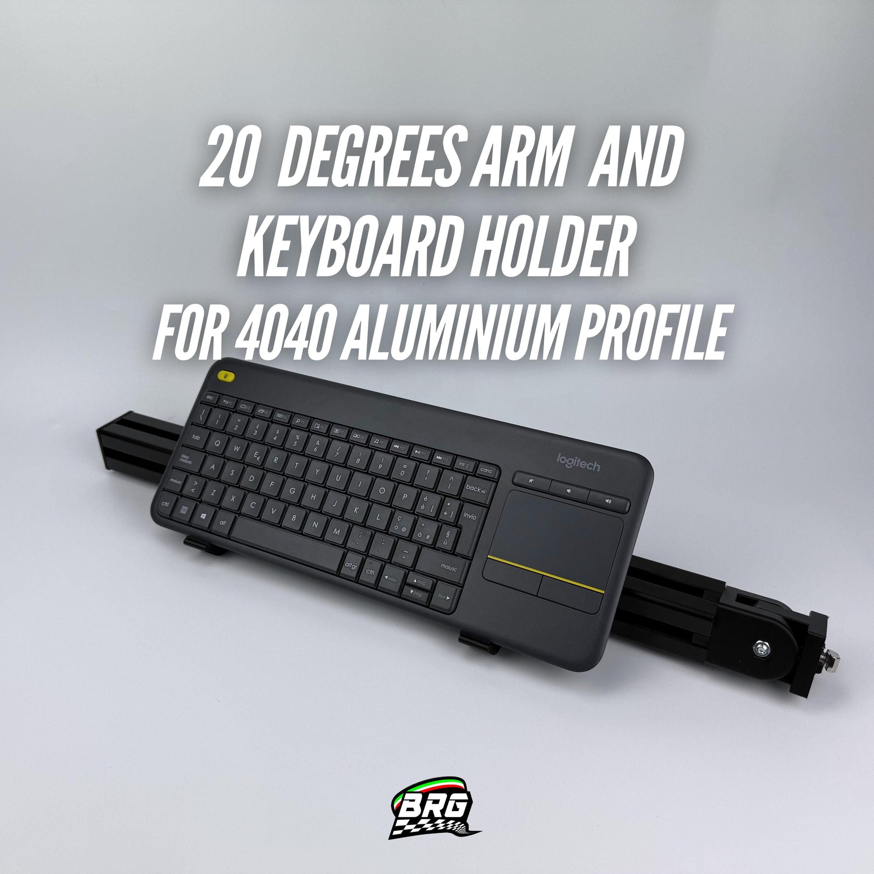 40x40 20 Degrees Adjustable Arm and Keyboard Holder – Complete Package