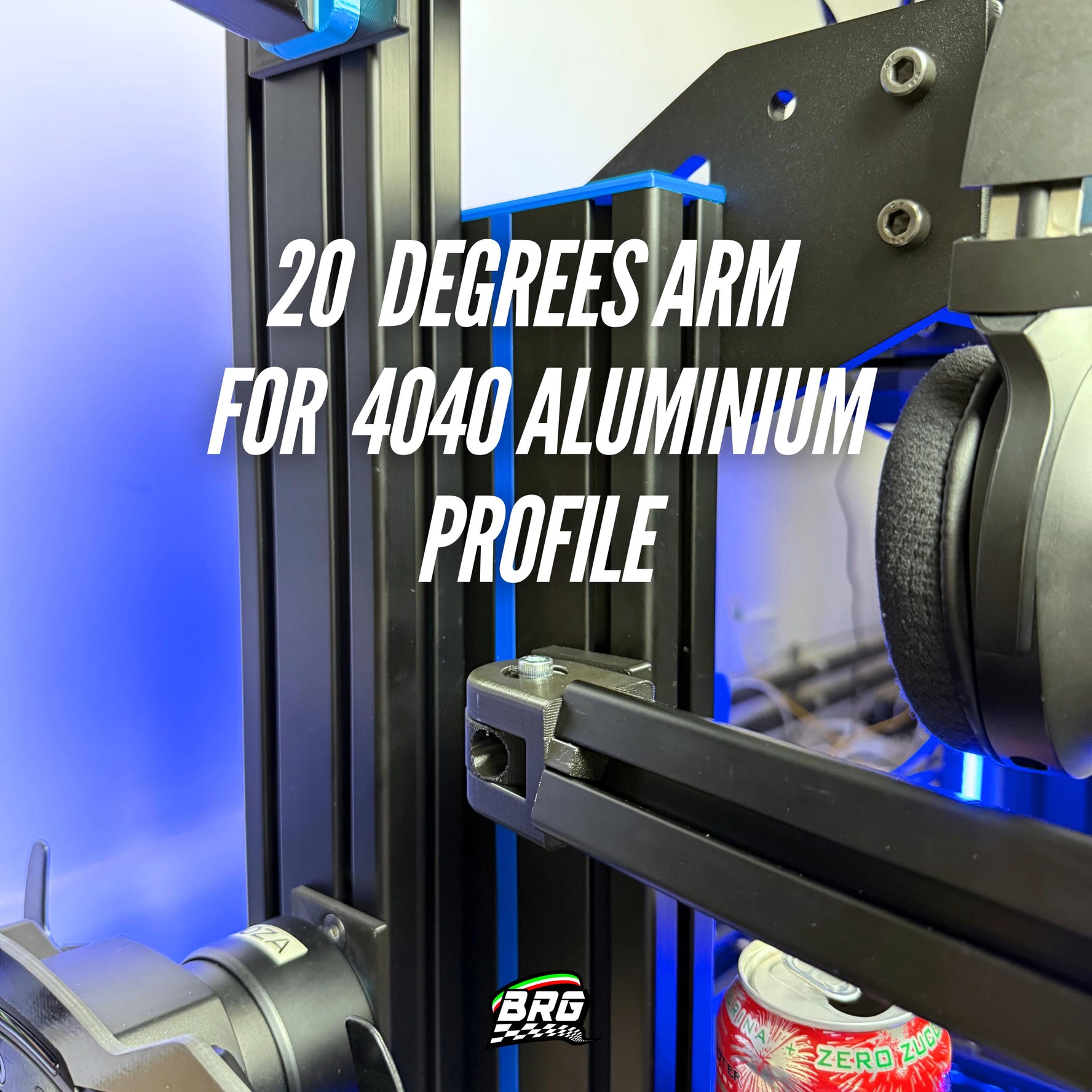 40x40 Aluminum Profile Adjustable Arm Support with 20 Degrees Angle