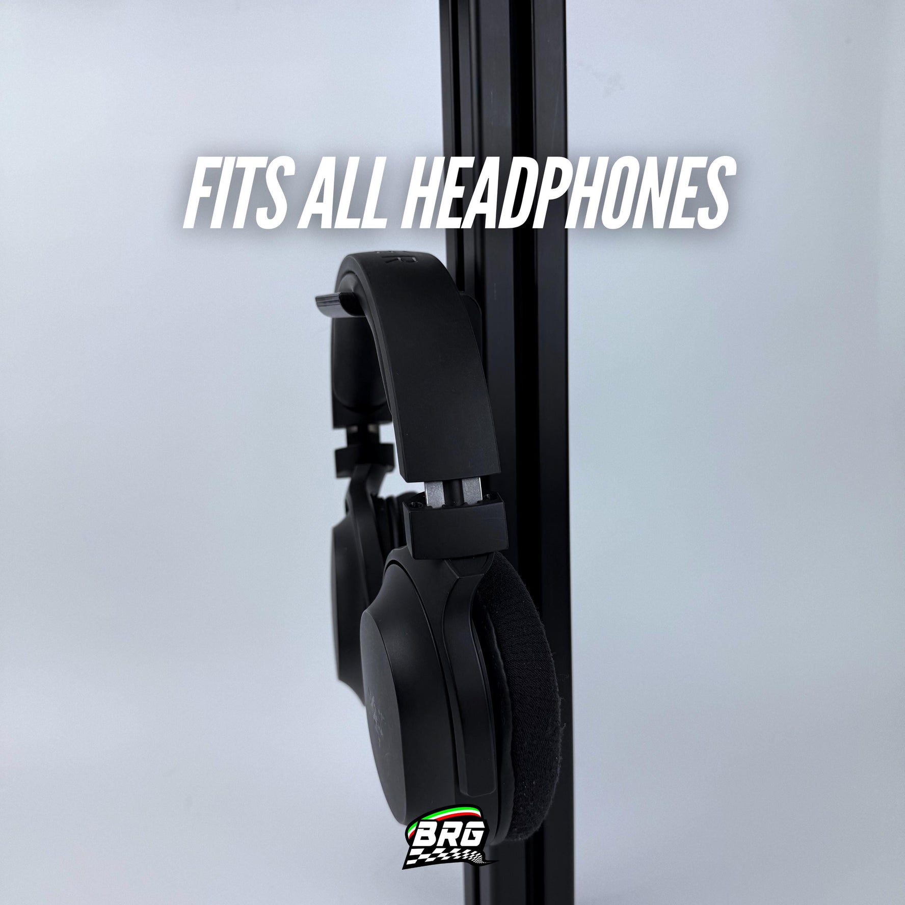 Headphone Holder Aluminum Profile - Black Finish