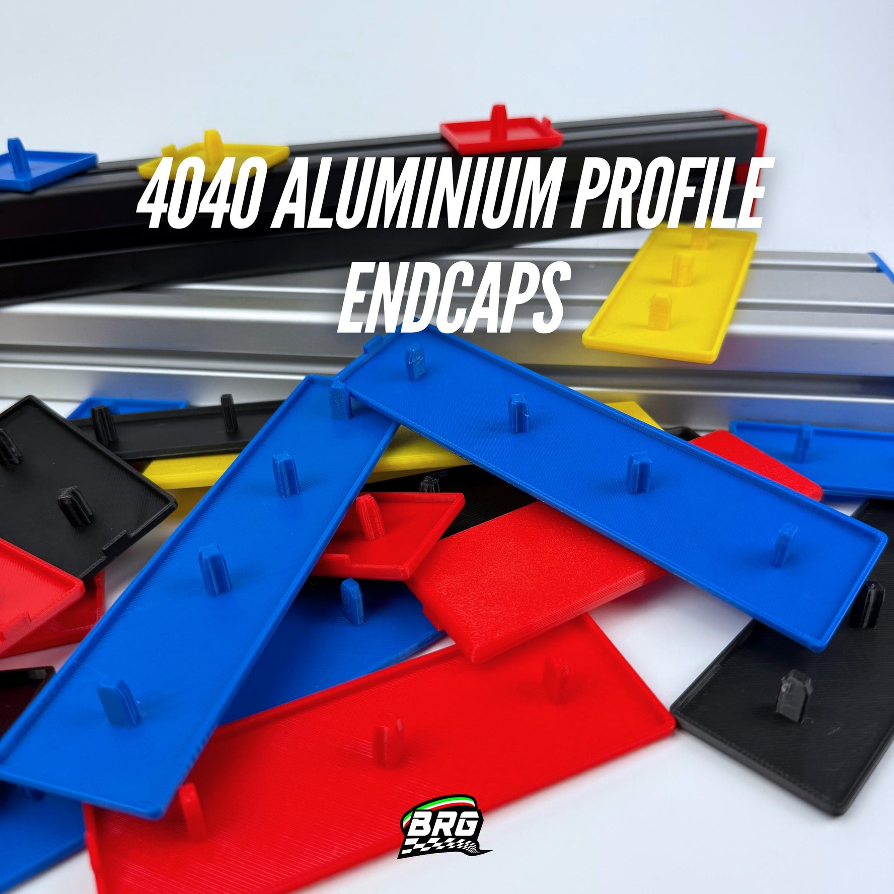 Sim Rig Aluminum Profile Endcaps – Custom Color Packs for 40x40, 80x40, 120x40, 160x40