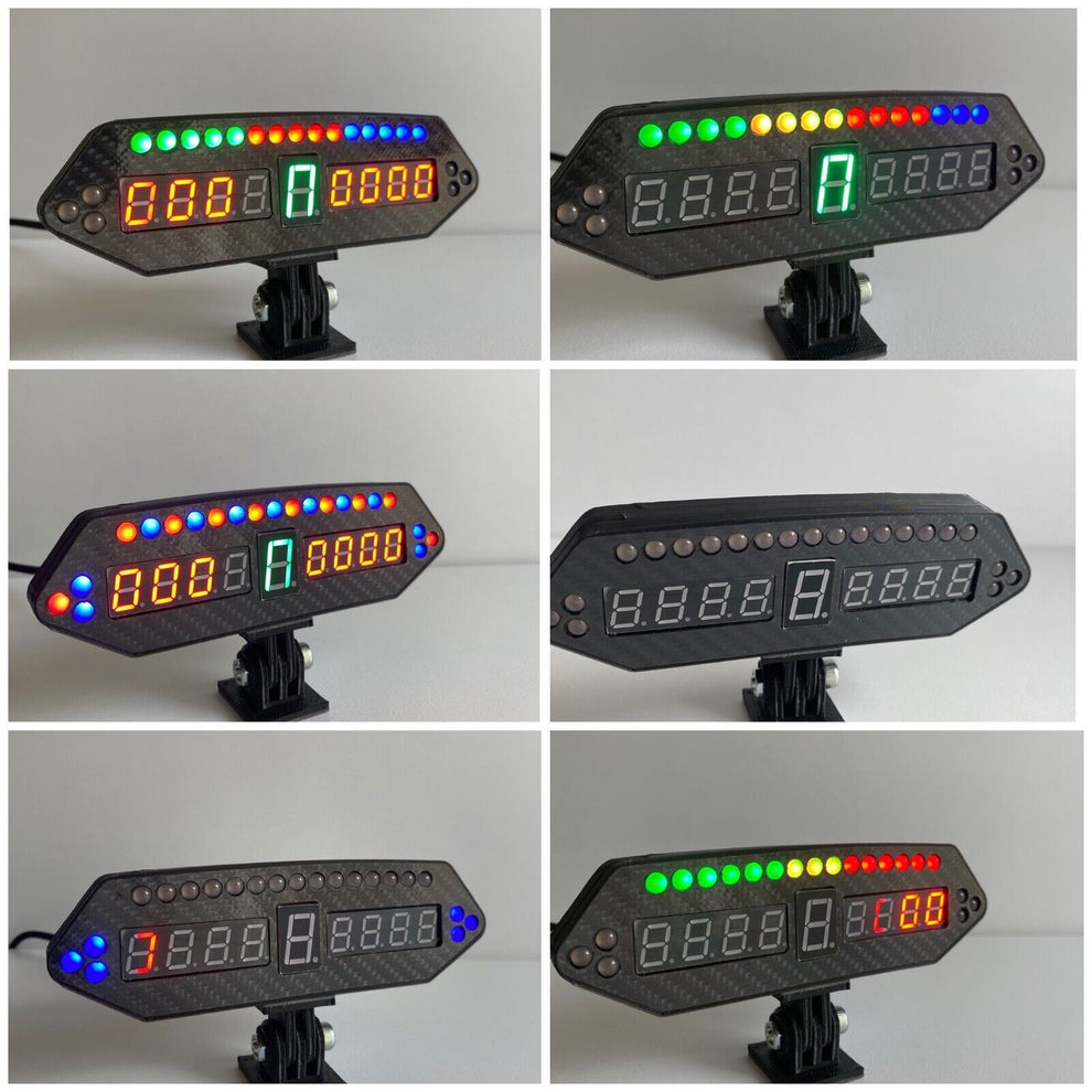 Sim Racing Led Indicators BRG Simracing Led Flag, Gear, Rpm And Speed Indicator, Plug and Play ...
