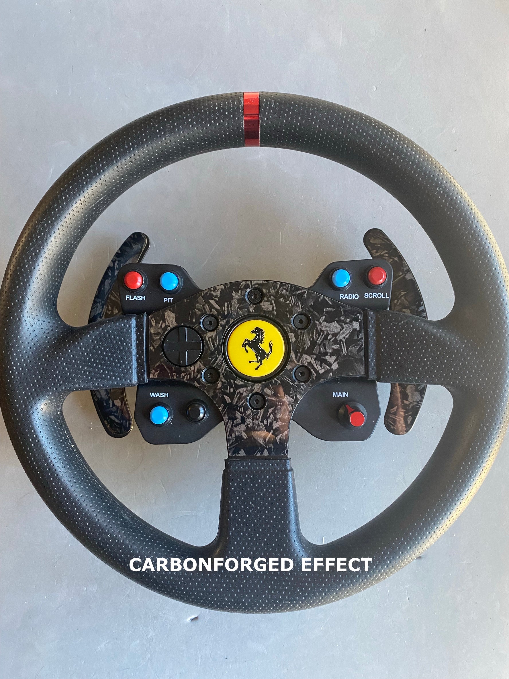 Thrustmaster GTE/599 Alcantara Carbon Effect for Wheel and Paddles(x4 kit)