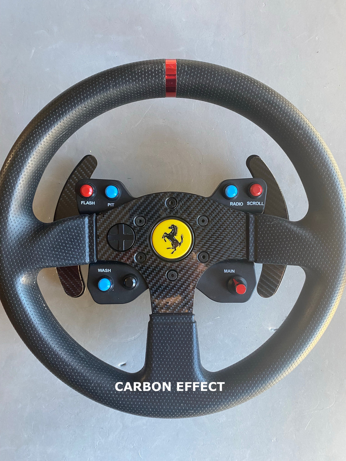 Thrustmaster GTE/599 Alcantara Carbon Effect for Wheel and Paddles(x4 kit)