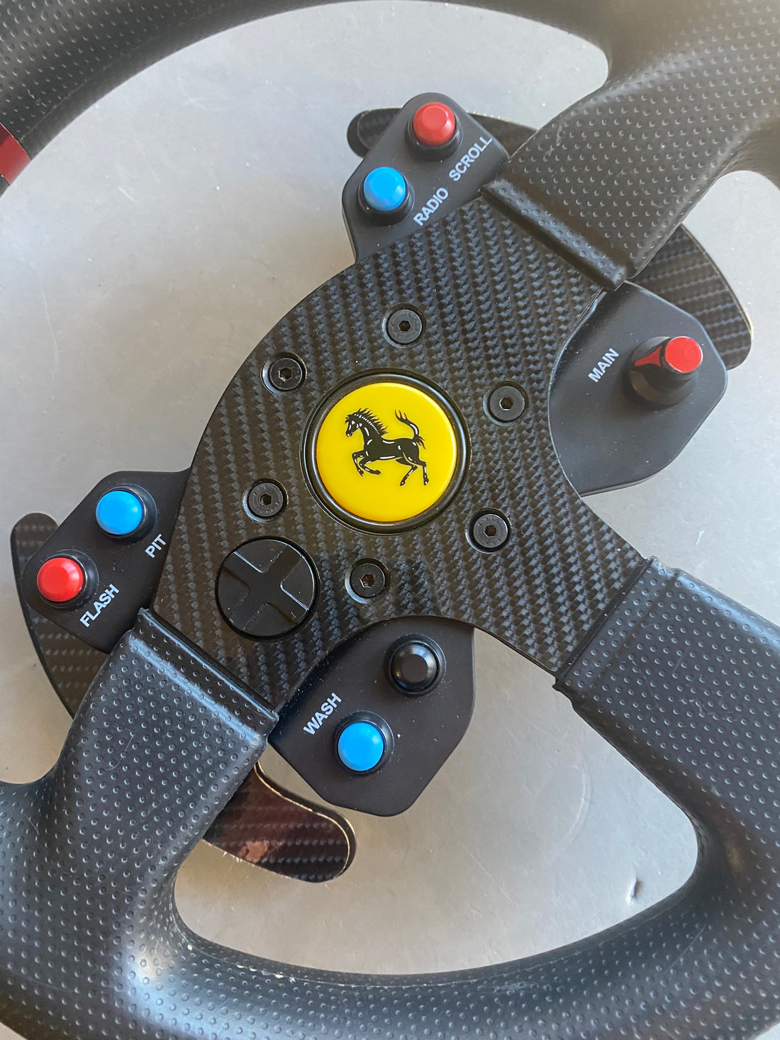 Thrustmaster GTE/599 Alcantara Carbon Effect for Wheel and Paddles(x4 kit)