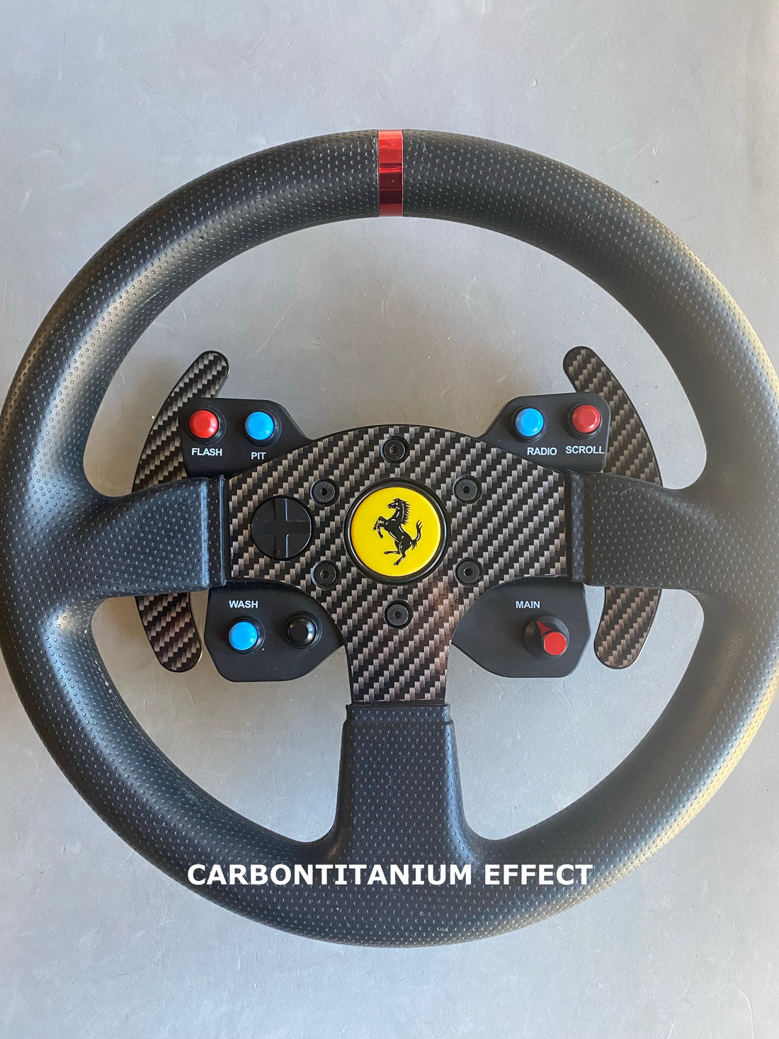 Thrustmaster GTE/599 Alcantara Carbon Effect for Wheel and Paddles(x4 kit)